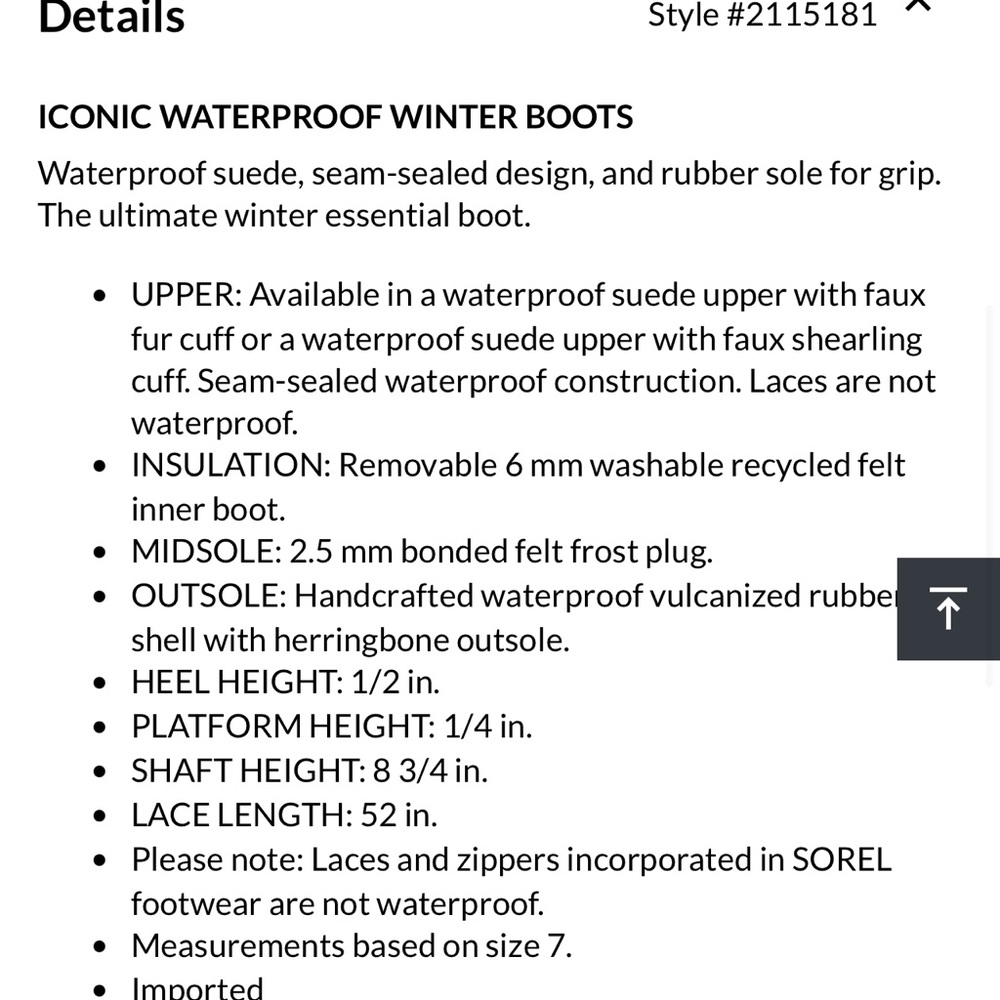 Sorel Joan of Arc snowboot - Picture 3 of 5
